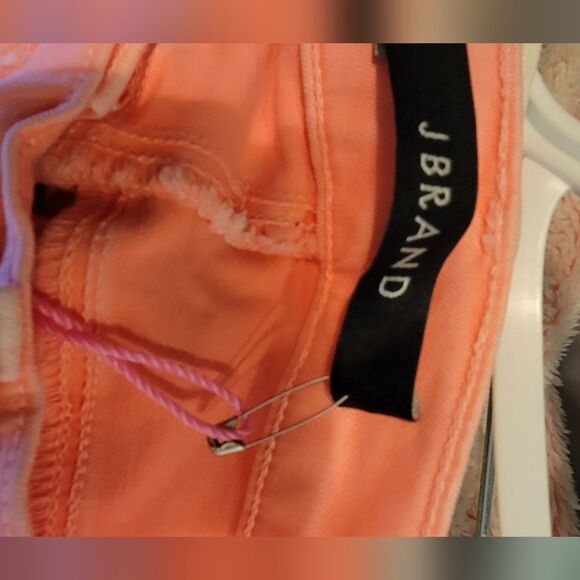 * J.BRAND pink/peach light stretchy Skinny Leg Mid Rise Jeans Final Discou… - Picture 12 of 13